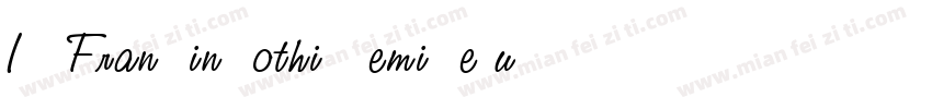 ITC Franklin Gothic Demi Regular字体转换